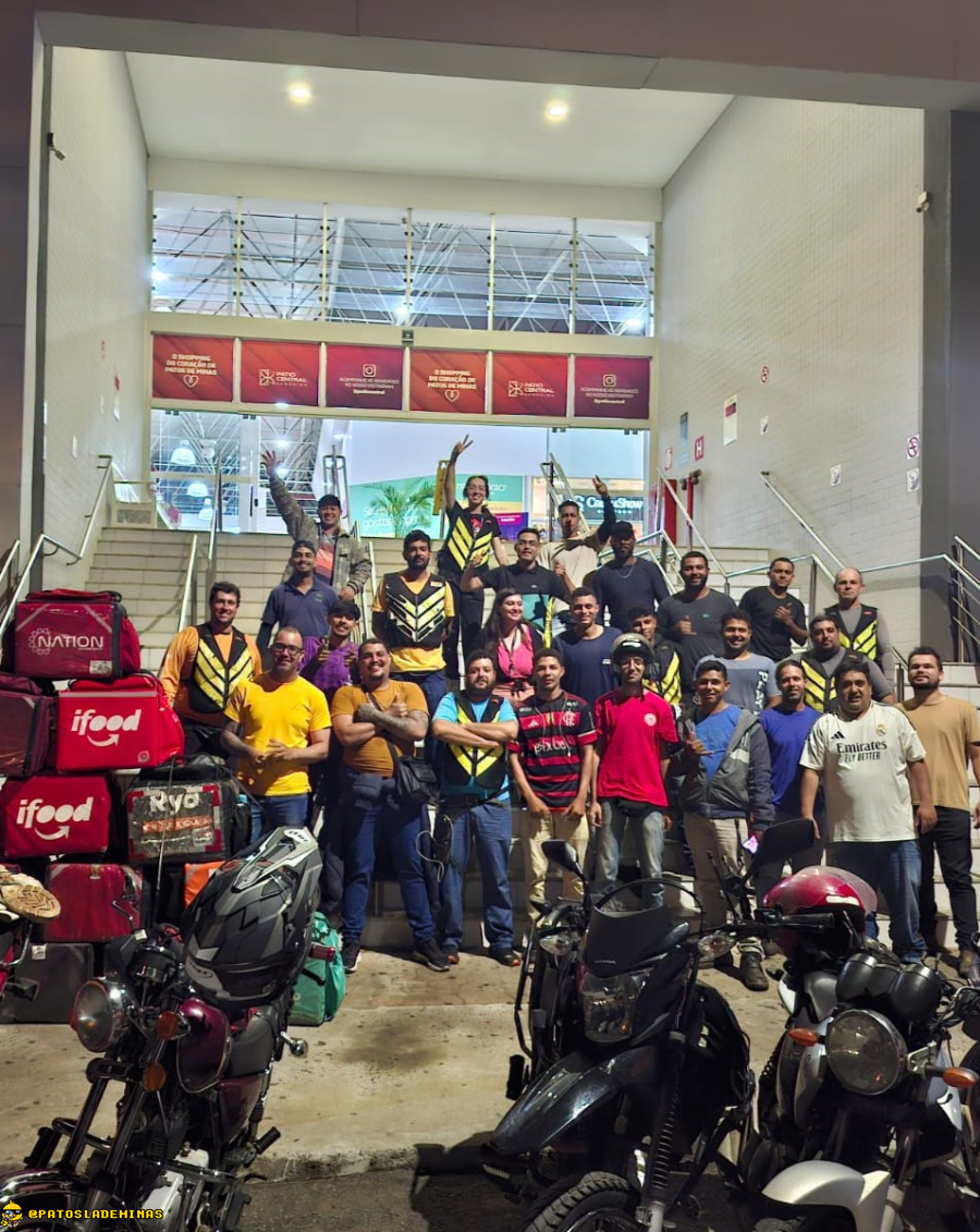 Entregadores de aplicativo iniciam greve em Patos de Minas por melhores tarifas